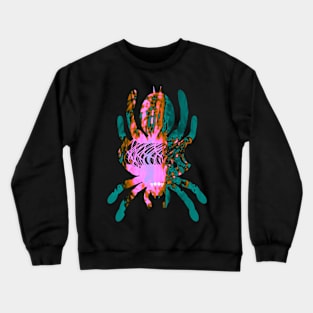 Tarantula Silhouette V27 (Tie Dye) Crewneck Sweatshirt